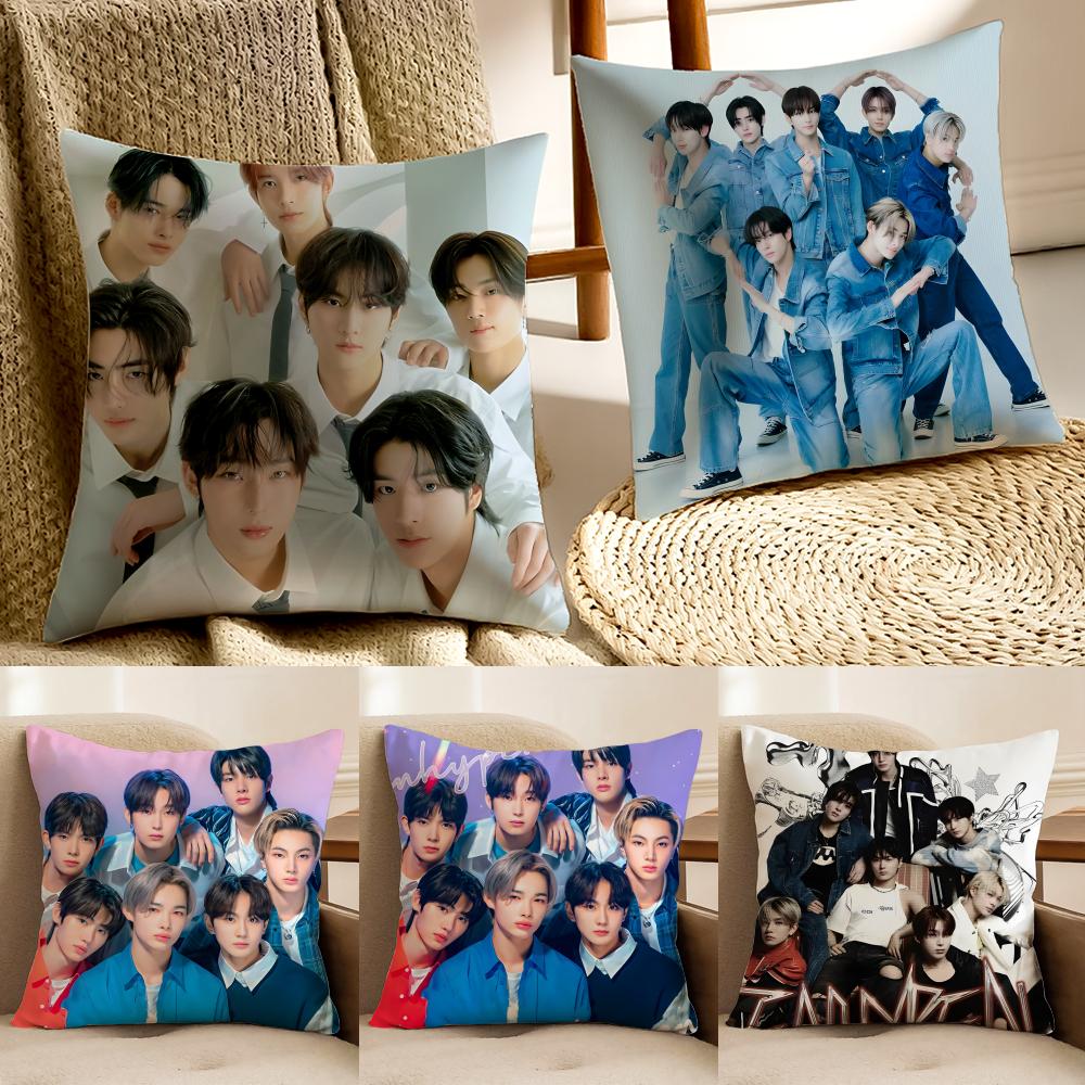 band energetic EEENHYPEN Cushion Cover Pillowcase Antidustmite living Room Sofa Decor Cushion Room