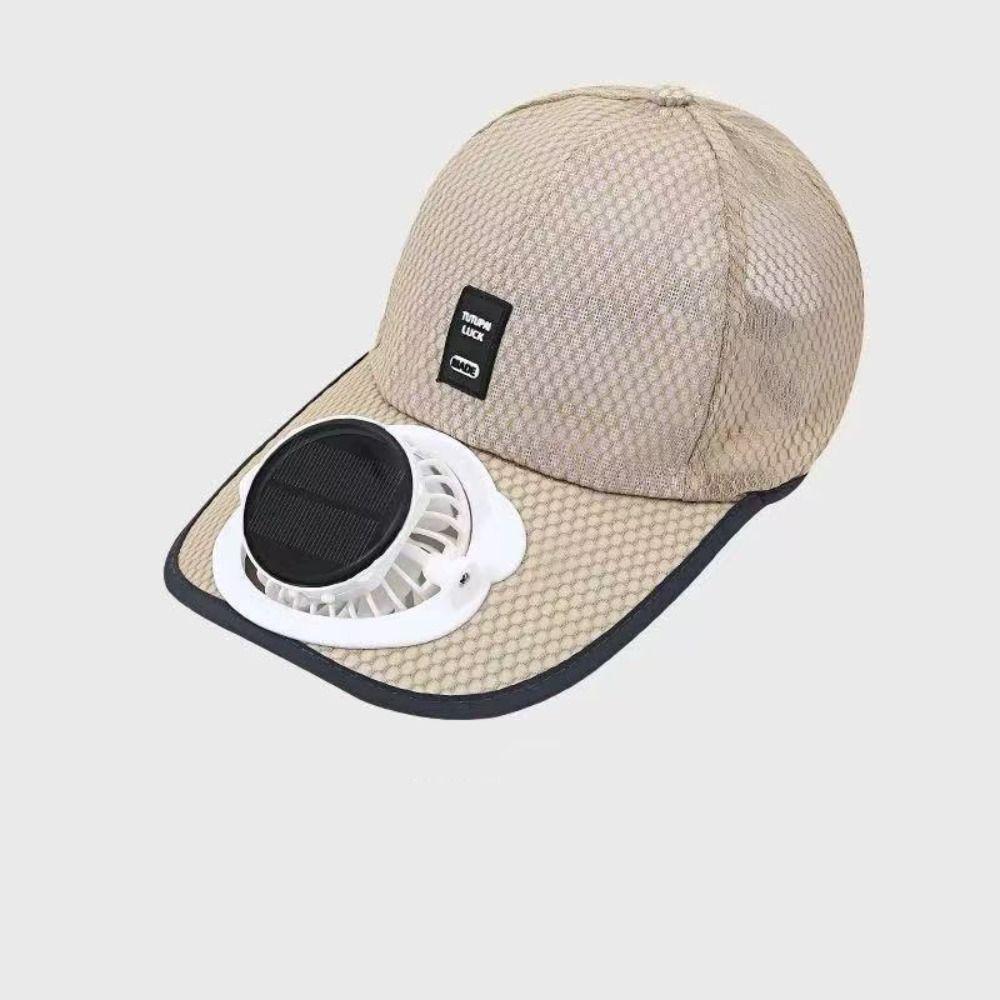 UV Protection Baseball Cap with Fan Sun Protection Breathable Mesh Sun Hat  Outdoor Travel