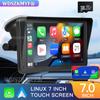 Беспроводной CarPlay Android Auto Car Radio 7-дюймовый портативный сенсорный экран мультимедийный видеоплеер с камерой заднего вида + 32G TF карта