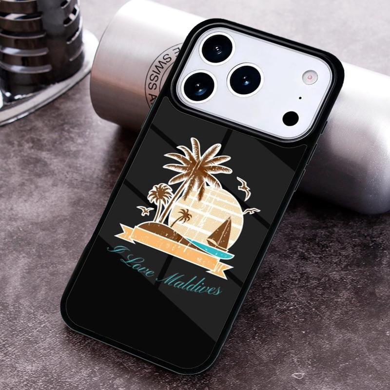 Чехол для телефона с дизайном паспорта Мальдив для iPhone 17 16 15 Pro Max Air 14 13 12 11 Plus Ударопрочный чехол Capa