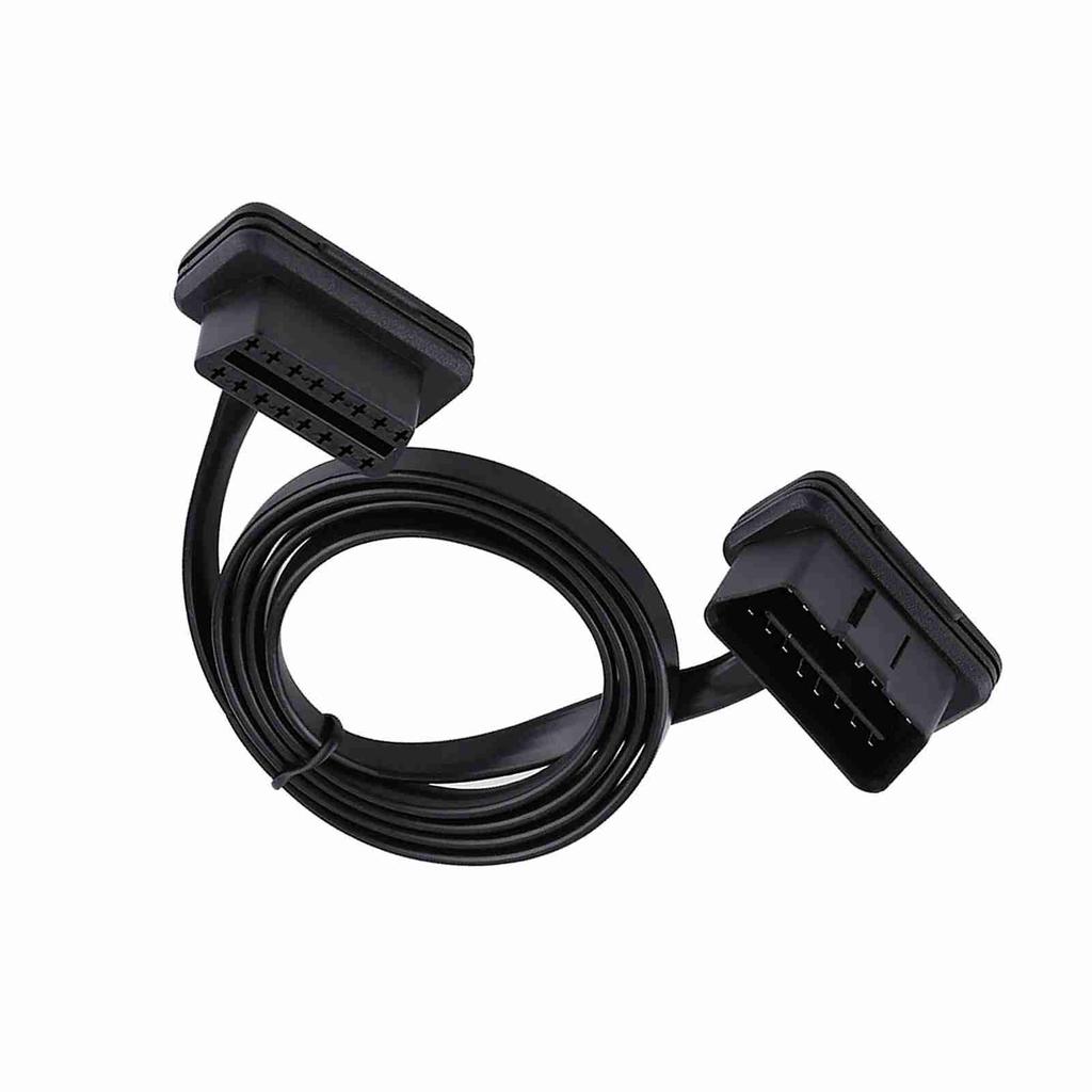 Автомобильный 16-контактный разъем OBD2 с разъемом «папа-мама», удлинительный кабель для диагностики, длина 100 см и 39 дюймов