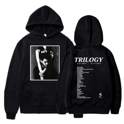 Европейский размер Худи с принтом музыкального альбома The Weeknd Trilogy
