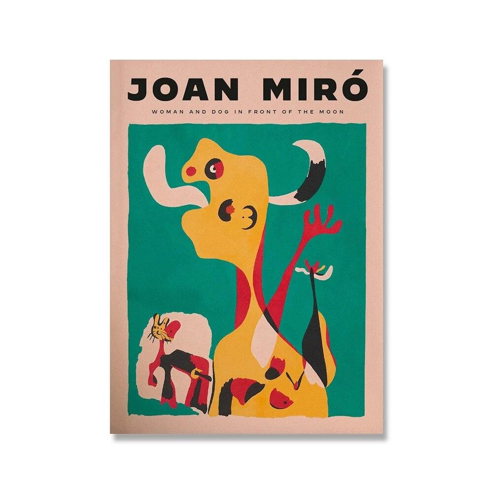 Joan Miro Винтажная абстрактная выставка настенная живопись на холсте скандинавские постеры и принты настенные панно для гостиной домашний декор без рамки