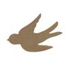 Wooden Swallow - Made In France - 15 Cm - Medium Wood - Decorative - Mixed
