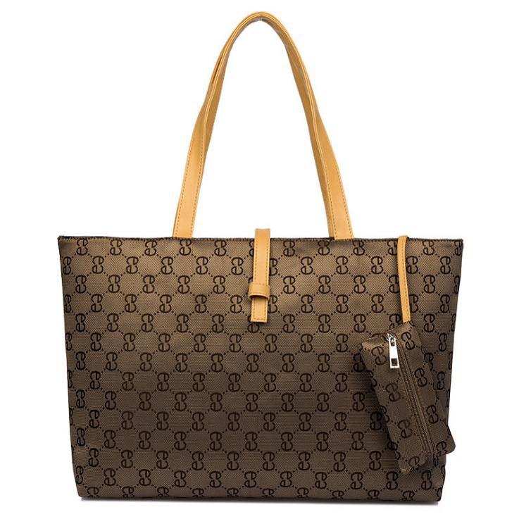 Fashionable Ladies Shoulder Tote Big Size Durable Canvas Bag For Shopping And Travel