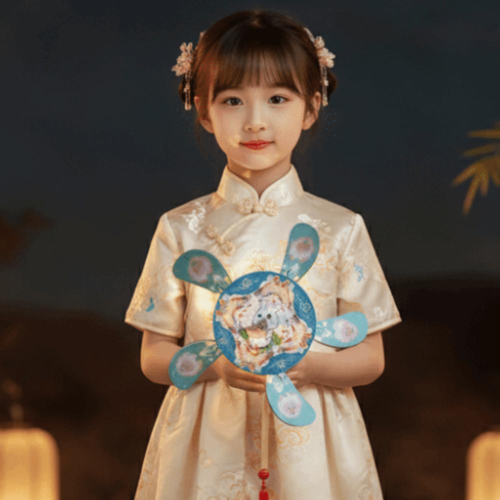 Spinning Axis Rabbit Spinning Lanterns LED Warm Glow Rotating Windmill Light Backyard Fun