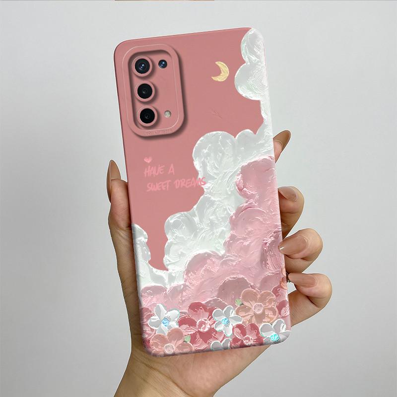 For OPPO A74 5G A54 5G Case A93 5G Capa Silicone Soft Phone Funda CPH2197 CPH2195 CPH2263 Painted Printed Protective Back Cover