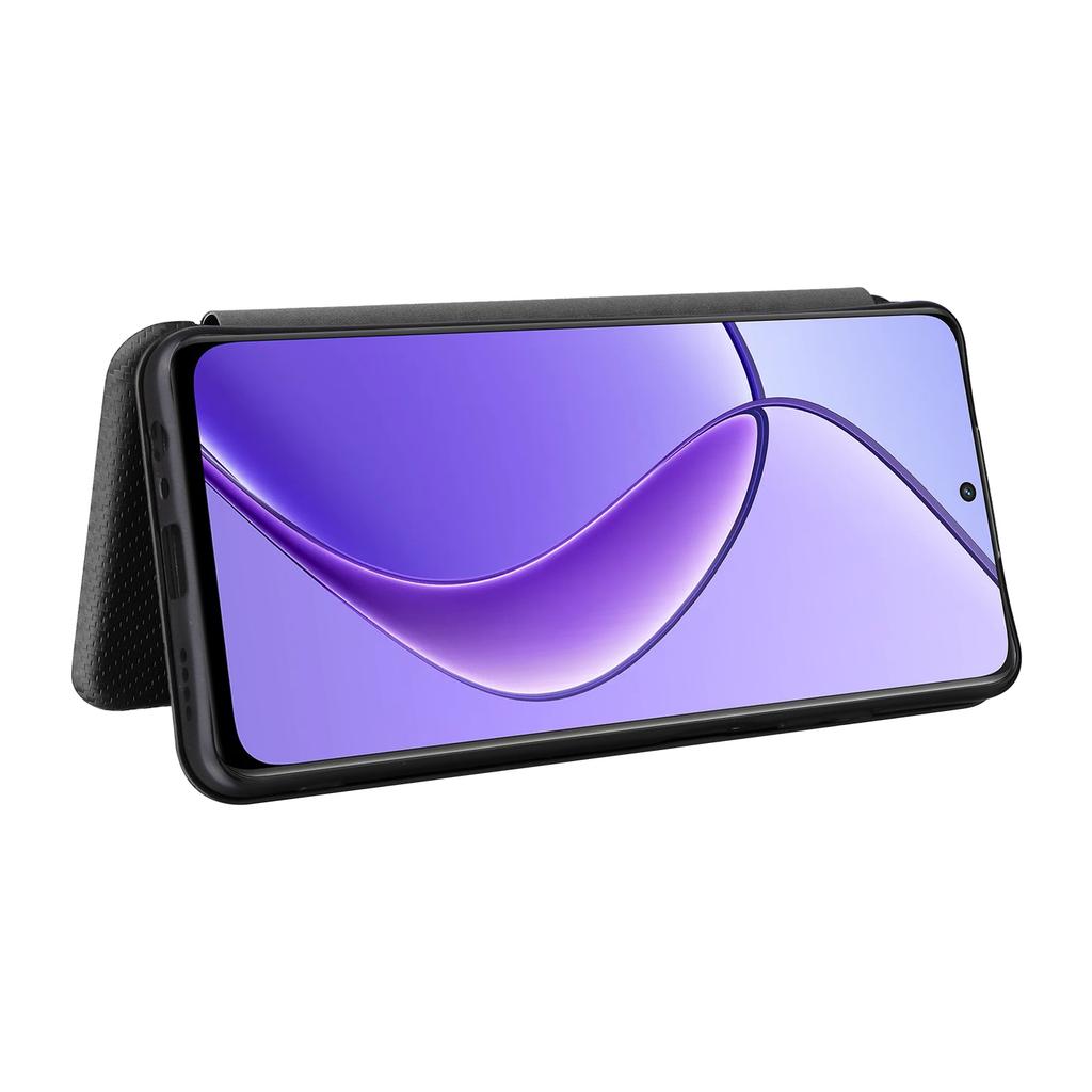 Чехол для Realme 12 5G/12x 5G с отделениями для карт, текстура углеродного волокна, чехол для телефона
