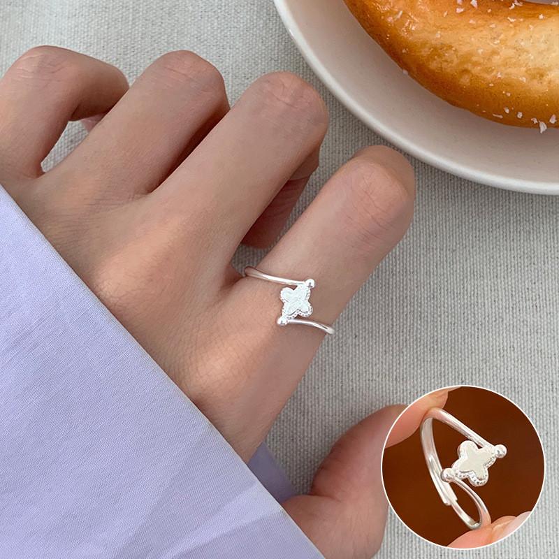 Butterfly Unique Adjustable Knot Floral Ring Collection Stylish Copper Geometric Design For Daily Wear
