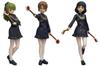 Platts Girls Panzer Final Chapter Japan Senshado Federation Judge Figure Set Scale Urethane Unpainted Kit & 1/35 Non-foaming GPF-32