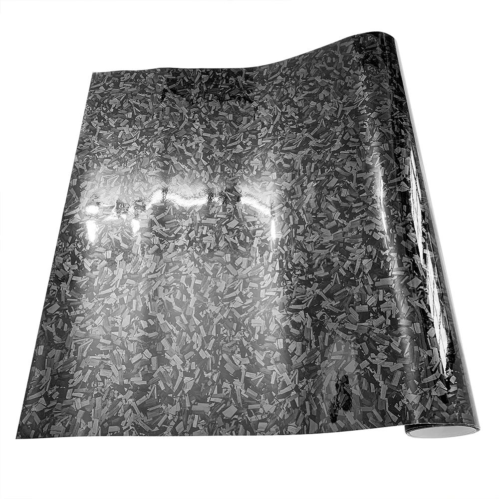 Автомобильная глянцевая черная красная кованая виниловая пленка из углеродного волокна с воздухоотводом, самоклеящаяся из углеродного волокна для наклейки на автомобиль