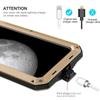 Прочный металлический чехол 360° для iPhone 17 Pro Max, противоударный чехол для iPhone 16 15 14 13 12 11 8 7 Plus XR XS