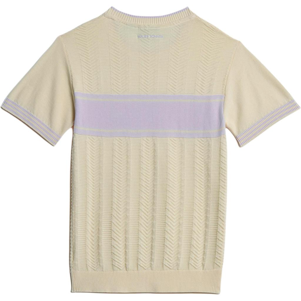 adidas Футболка Originals X Wales Bonner Collaboration из быстросохнущей, влагоотводящей, дышащей, сверхлегкой ткани с коротким рукавом, унисекс, топы GU0751