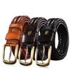 Leather Gold Pin Buckle Trousers Vintage Belts Waistband Jeans Strap Braided Belt