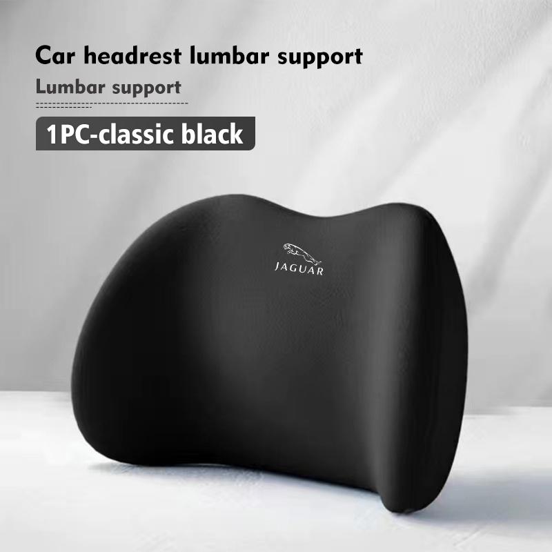 For Jaguar Car Seat Back Pillow Headrest Neck Cervical Lumbar Support XF XJ XE XK S-Type F-Type X-Type F-Pace I-Pace E-Pace ZZ26