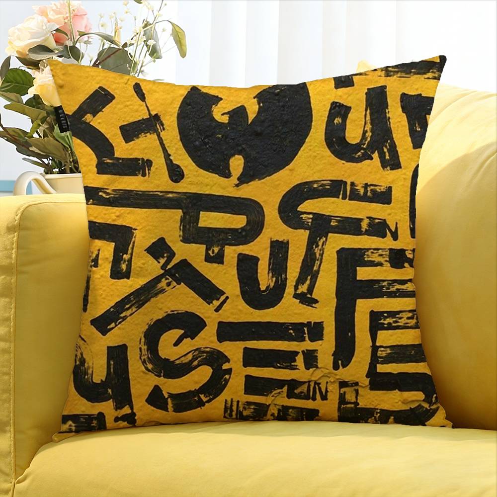 Wu-Tang Wu T-Tang C-Clan Ultra Various Sizes Square Pillow Case For Car Home Bedchamber Decor