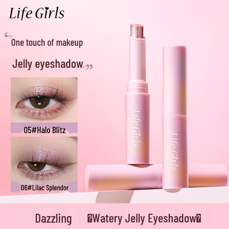 Girls Life Многоцветные тени-стик: Водянистое желе, мерцающий глиттер, матовый финиш, нанесение в одно касание, стойкий хайлайтер.