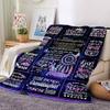 Granddaughter Love Quotes And Messages Multipurpose Customizable Blanket Customize Your Name Comfortable Texture Throw For Sofa Couch Office Bed