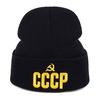 CCCP Вышитая шерстяная шапка Модные мужские и женские повседневные шапки Осенне-зимние уличные кепки для холодного климата Спортивные кепки