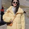 Korean Style Student Cotton Coat for Women Short Down Cotton Coat Loose Winter Cotton Coat with Hood