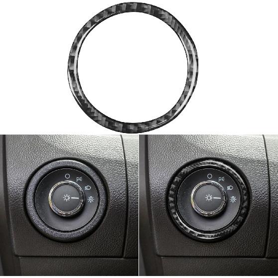 Window Lift Switch Trim for Ford Taurus 2013-2019 Accessories Black | Soft Carbon Fiber Sticker | Upgrades for Car | Only for Left-Hand Drive |