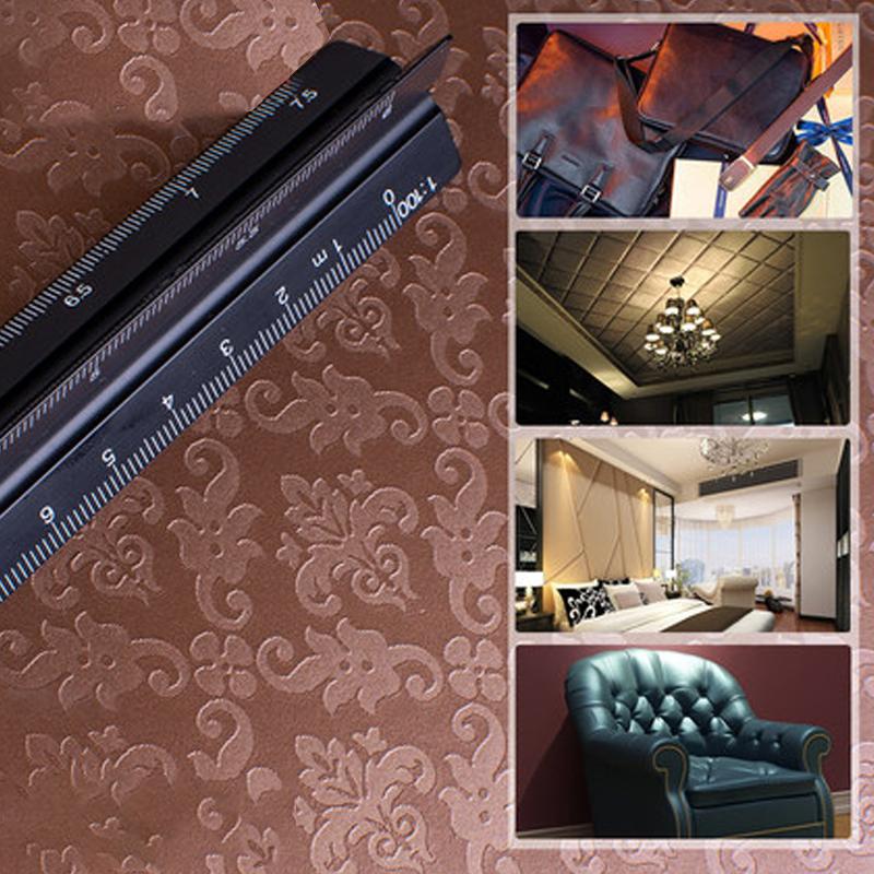 100x138 см искусственная кожа дамасский узор искусственная ПУ кожа ткань для DIY обивка мебели диван автомобиль сумка швейный материал