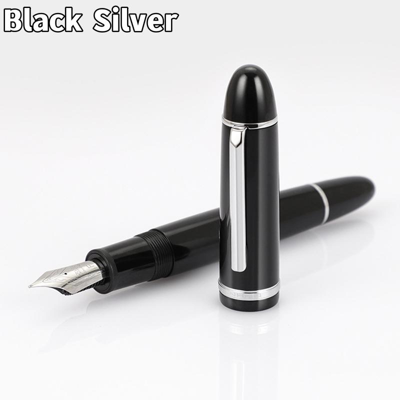 Jinhao X159 акриловая перьевая ручка золотого и серебряного цвета с зажимом Iraurita, тонкое перо для написания подписи