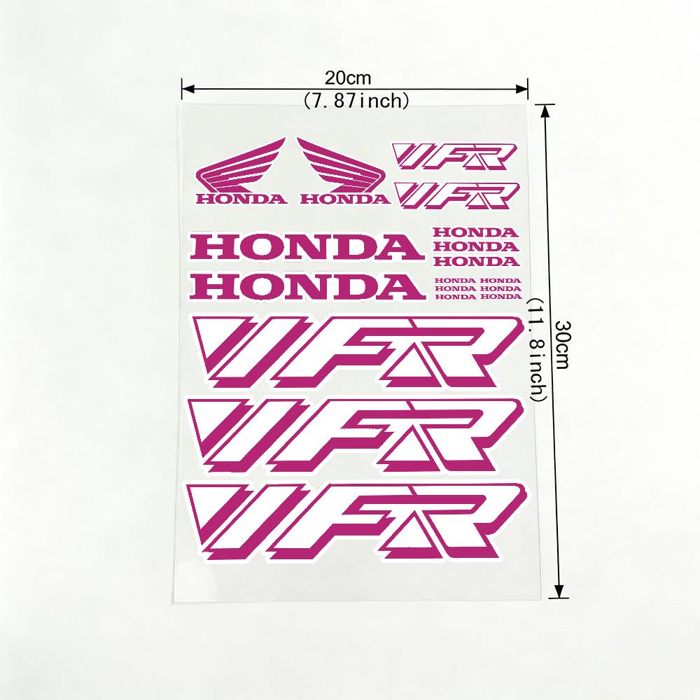 For HONDA VFR 18 Colors Reflective Motorcycle Stickers, 3M Safety Warning At Night In The Dark Scooter Helmets TP6 wsvj7