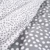 Parure de lit TODAY - housse de couette 140x200 + 2 taies d'oreiller 63x63 - 1 personne - FUNNY2.6 - Gris