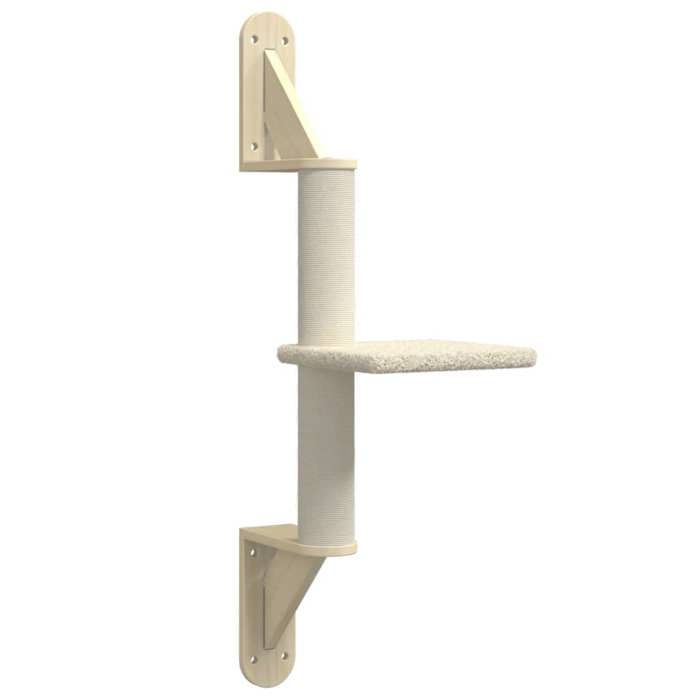 Maison Exclusive - Arbre à chat mural avec griffoir crème 85,5 cm