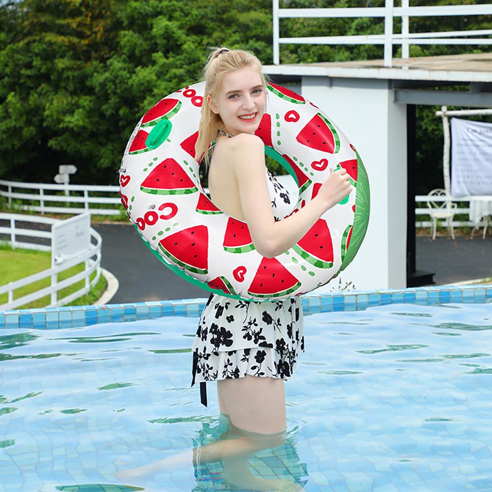 1 шт., плавательный обруч с принтом арбуза, надувной плавающий обруч для подмышек, утолщенный обруч из ПВХ, подходит для бассейна, пляжа