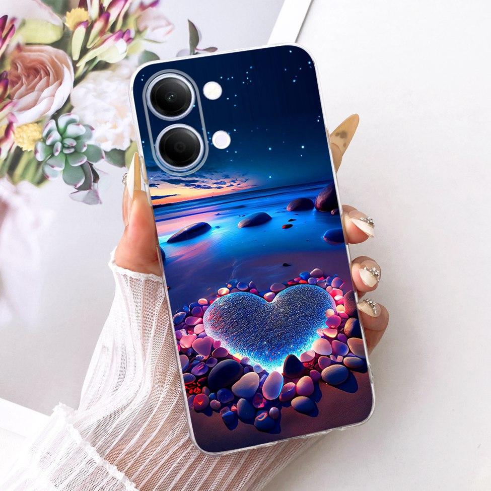 Чехол для телефона Vivo Y05, прозрачный, эстетичный, модный, с бабочкой, милым котиком, крутой, окрашенный, мягкий, для Y05 Vivo, корпус