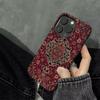 Чехол для телефона с цветочным узором в персидском стиле для IPhone 16 15 14 13 12 11 Pro Max 2025 11 12Mini Глянцевый HD Пленочная крышка