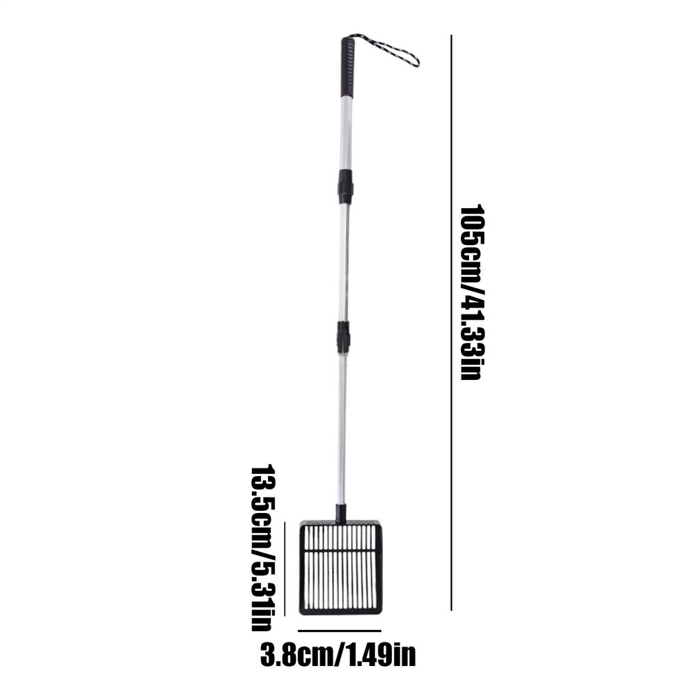 Совок для куриного помета для песка Сверхпрочный Регулируемый Грабли для куриного курятника Сборщик помета для птицефермы Двор Пастбище Квартира