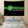KKorda Fishing Logo Printed Large Wall Tapestry Cheap Hippie Wall Hanging Bohemian Wall Tapestries Mandala Home Decor