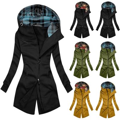 Женская мода И Зимняя Необычная Уличная Ветровка с Двойной Открытой Молнией