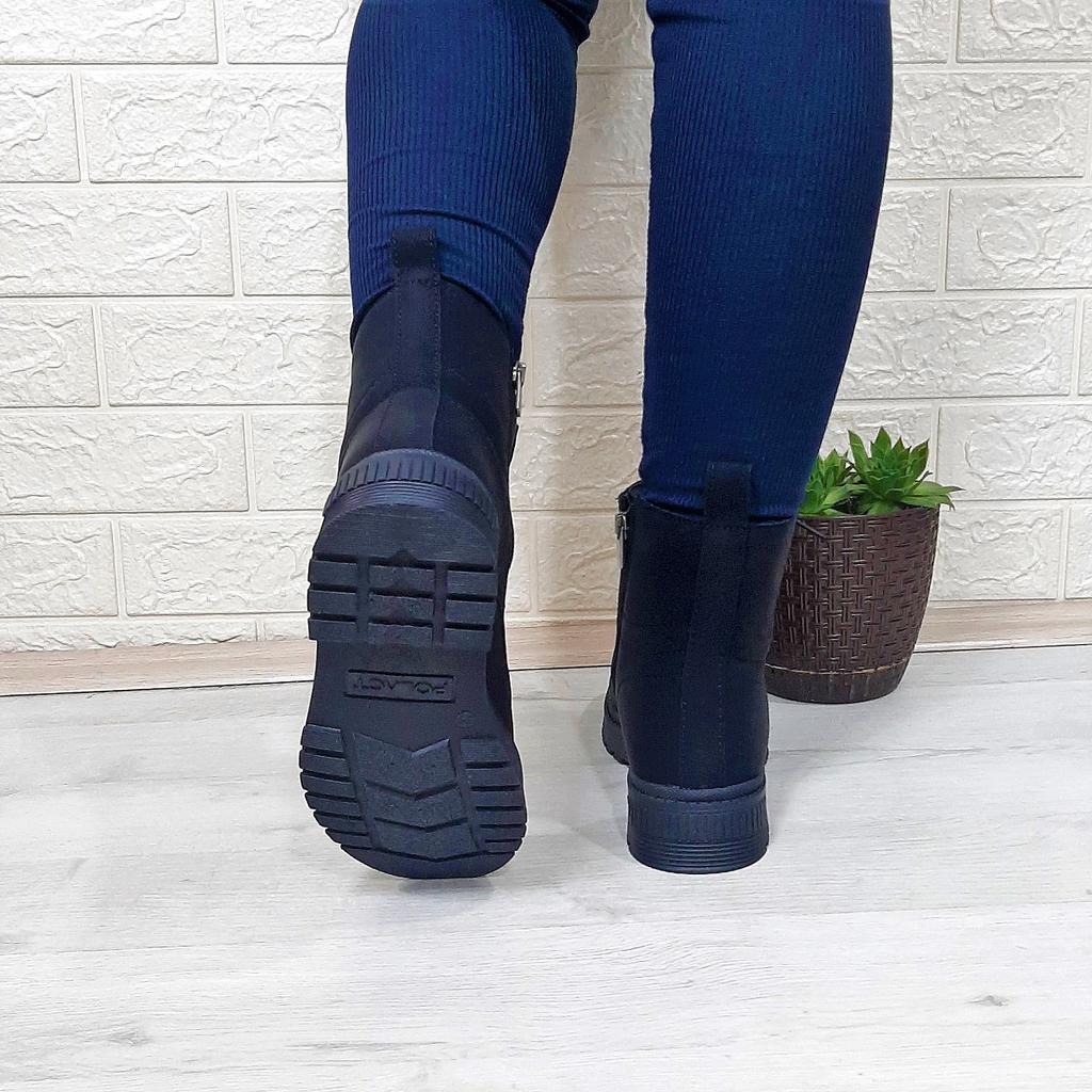 Polact 23001 Изумрудно-черные женские нескользящие кружевные ботинки на молнии