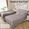 Grey Dust Proof Sheet Breathable Fabric Furniture Protector Dust Shield Cover  Outdoor Garden