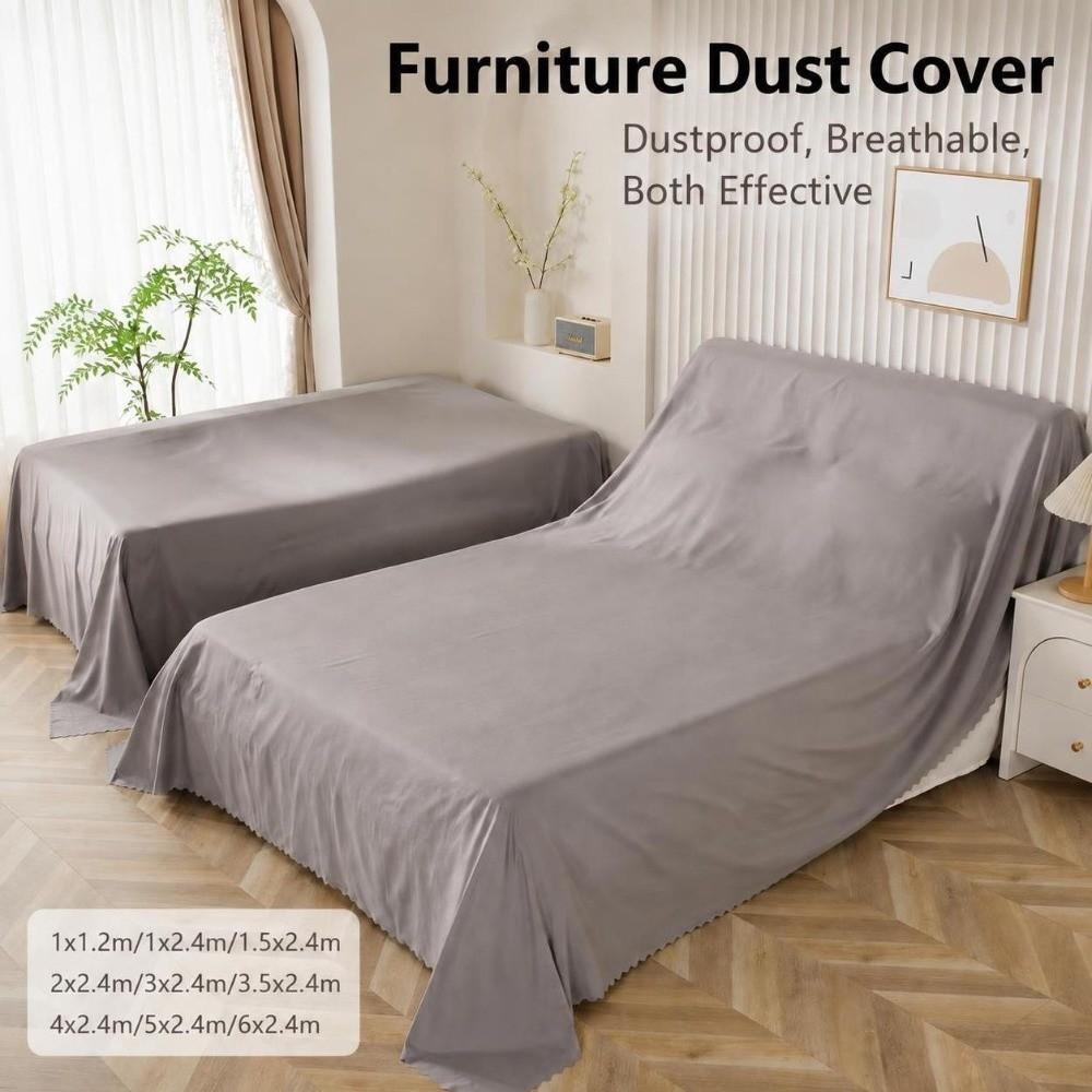 Grey Dust Proof Sheet Breathable Fabric Furniture Protector Dust Shield Cover Outdoor Garden