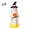 Creative Dessert Inspired Ornaments Halloween Cute Ghost Ornament Resin Figurines with Cake/Cookie Sweet Style Decorations Design for Desktop