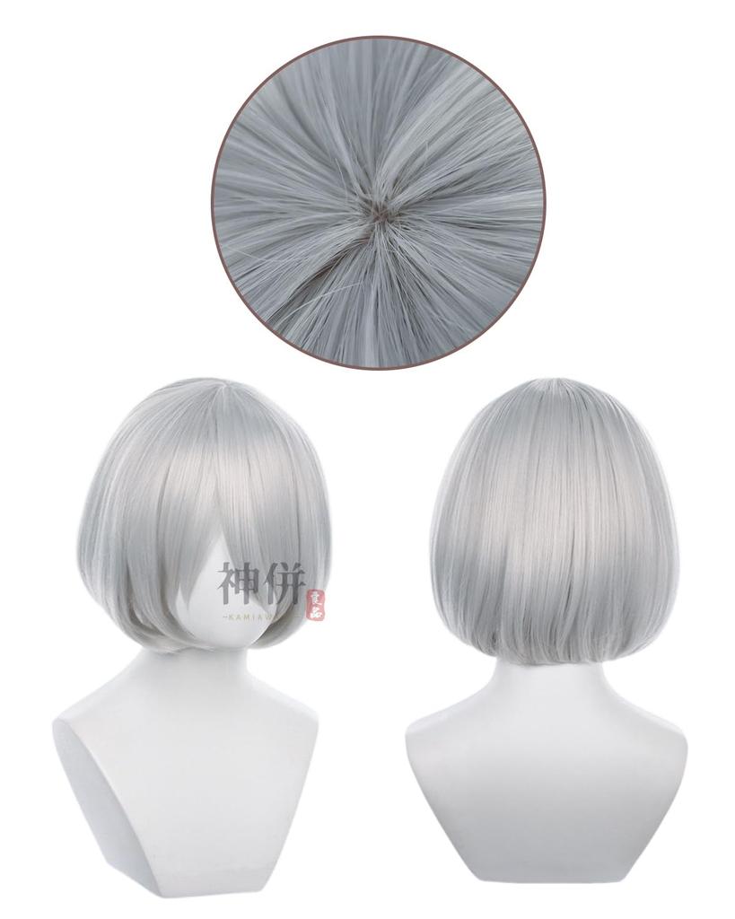 YoRHa Тип B Косплей с париком 2B Nier Automata Косплей Костюм для школьной сцены Одежда YoRHa Тип B косплей Тип B с [Kami-en-ryo] № 2 Взрослые,