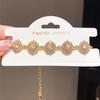 Summer 2026 Zircon Flower Bracelet For Women Elegant Gift Party Accessory