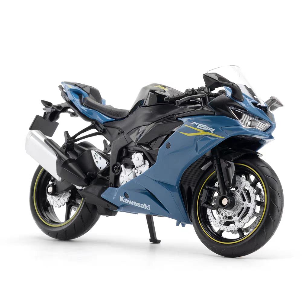 MotoGP Ninja ZX-6R Гоночный мотоцикл Симуляция Изысканный литой и игрушечный автомобиль RMZ city 1:Модель коллекции 12 сплавов