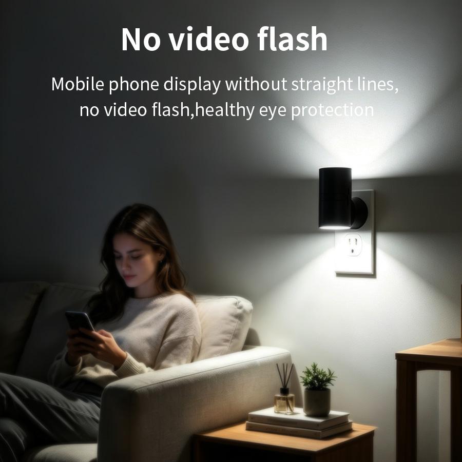 Xiaomi Цилиндрический светодиодный ночник, вставляемый в розетку, настенный светильник, датчик движения, диммируемый, теплый белый, сенсорный, для прихожей, спальни, лестницы, коридора, помещений, для