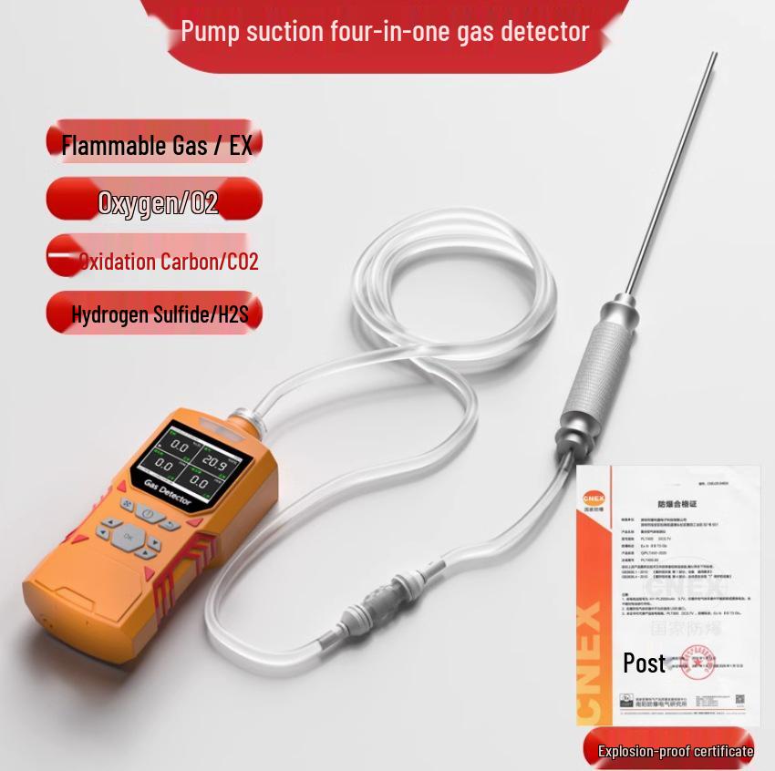 Hydrogen Cyanide Gas Detector ZY-456X: Suction-Type Leak Alarm for Mining & Electroplating.