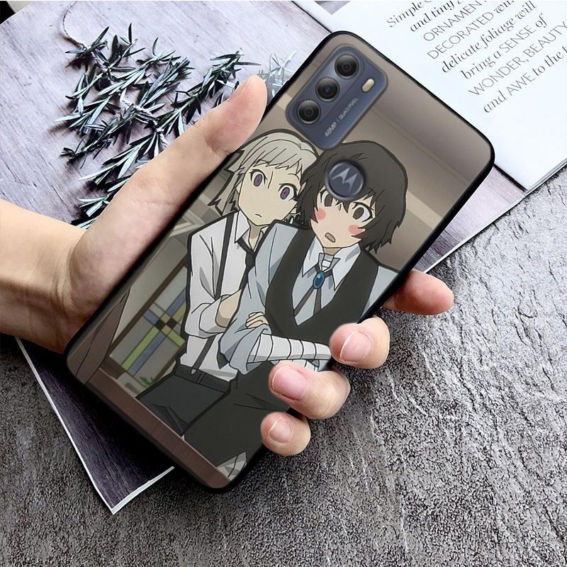 Чехол для телефона Bungou Stray Dogs для Motorola Moto E32 E20 E40 G22 G52 G20 G30 G100 G60 G50 G10 GPure GStylus G9 One Action Macro