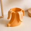 3D-печатный держатель для ручек в форме банана Компактный настольный органайзер Хранение Декорация для кистей Канцелярских принадлежностей Инструментов для макияжа
