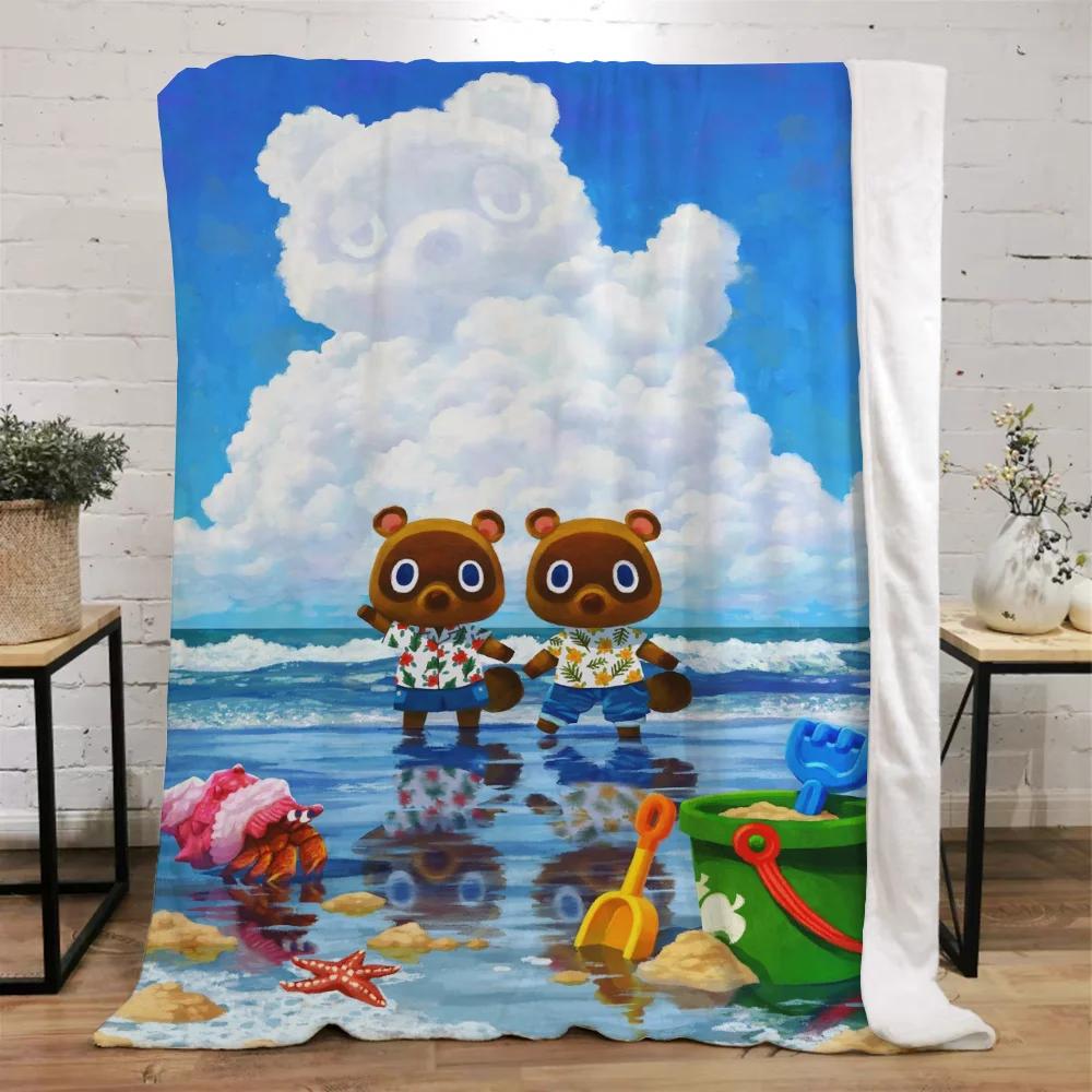 Animal Crossing Decorative Blanket Sofa Winter Custom Blankets Characters Luxury Bedding Home Interior Beach Towel Fluffy Plaid