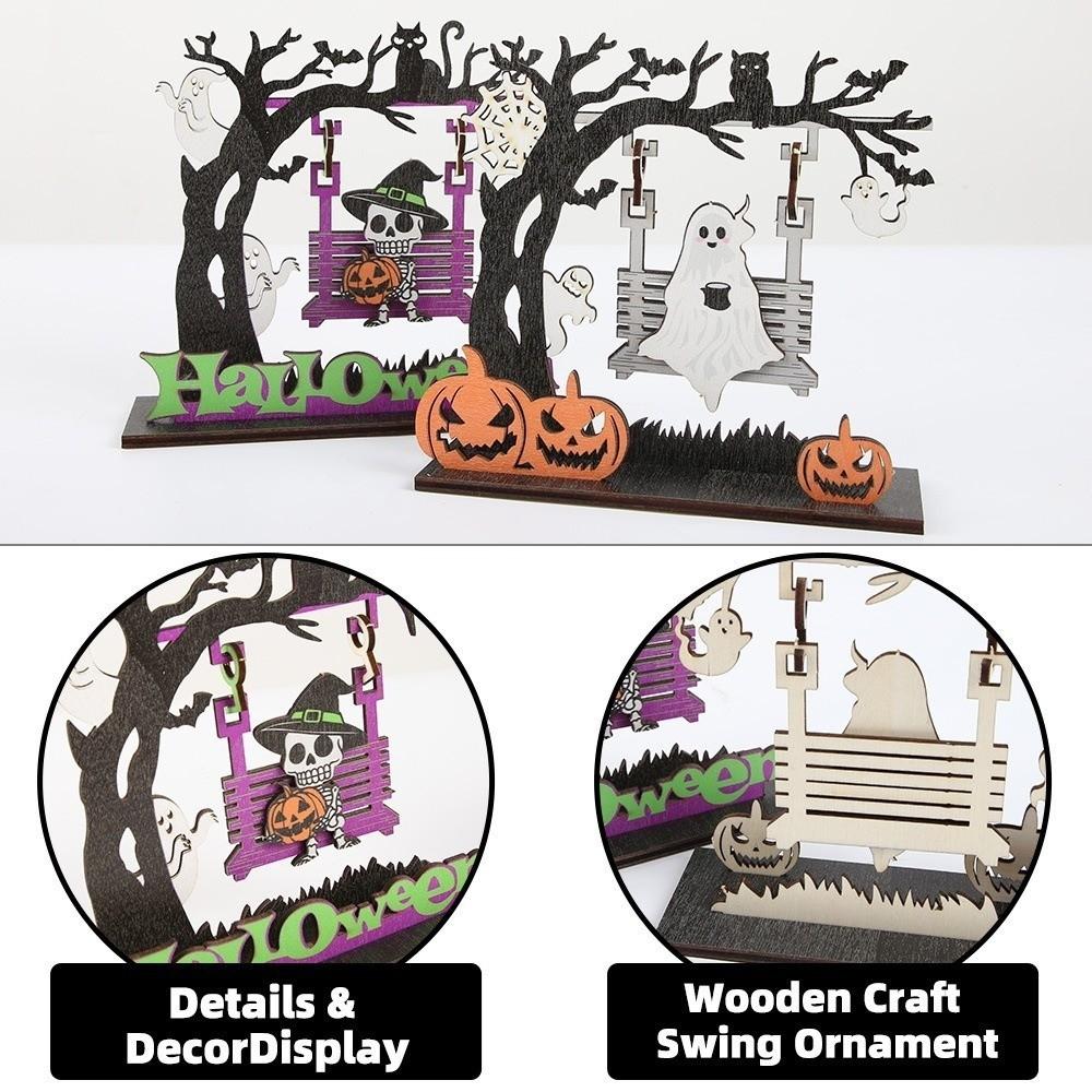 Swing Style Decorative Statue Wooden Display Figurines New Desktop Ornament  Gift Giving