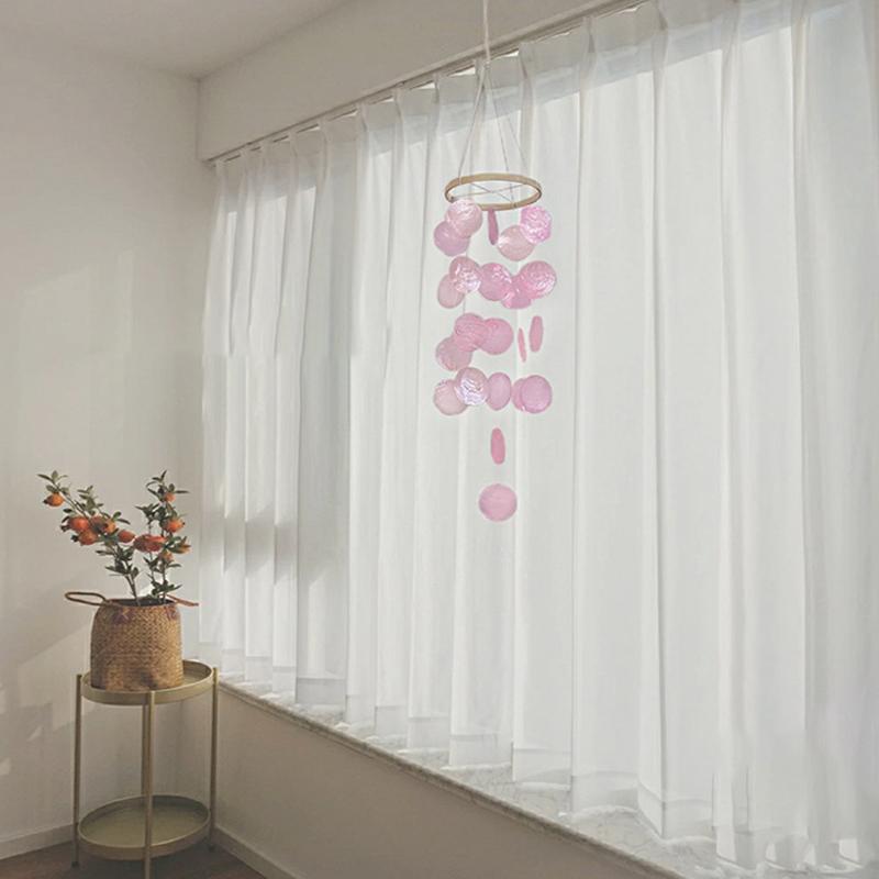 Цветная натуральная ракушка, перезвон ветра, мечта, подоконник, украшение для балкона